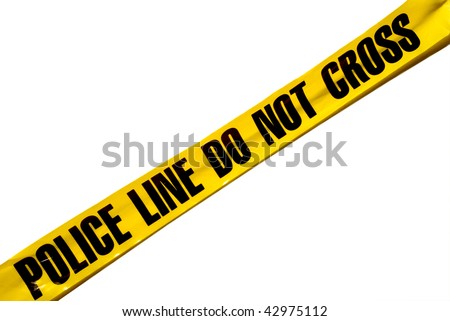 Police Line Royalty-Free Stock Photo #42975112