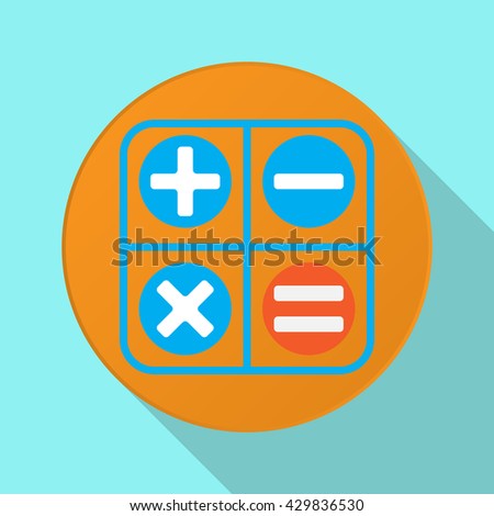 calculator line icon, outline vector logo illustration, linear pictogram 