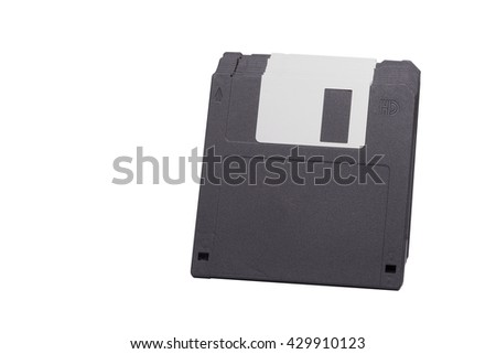 floppy Disk magnetic computer data storage support isolated over white background