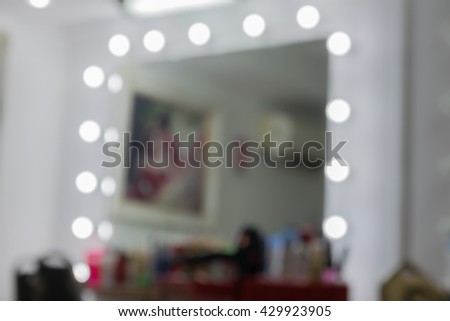 Makeup wedding room blur and bokeh