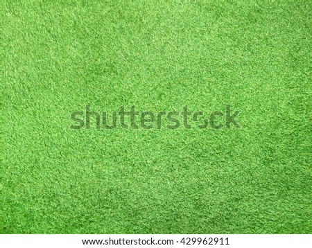Bright fake green grass lawn - Top view background