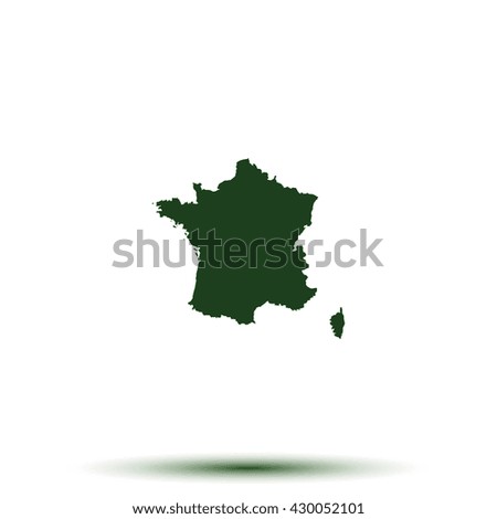 Map of France.