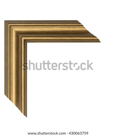 Decorative frame corner isolated