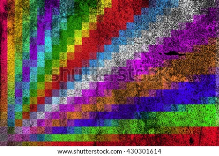Abstract dramatic colorful mosaic zigzax  diagonal Background Texture.