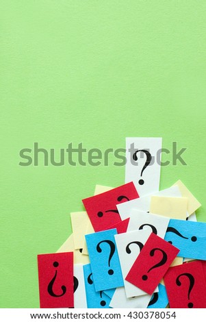 concept of FAQ word - question mark icon - frequently asked questions
