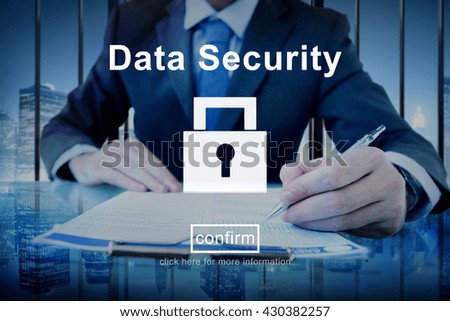 Data Security Protection Privacy Interface Concept