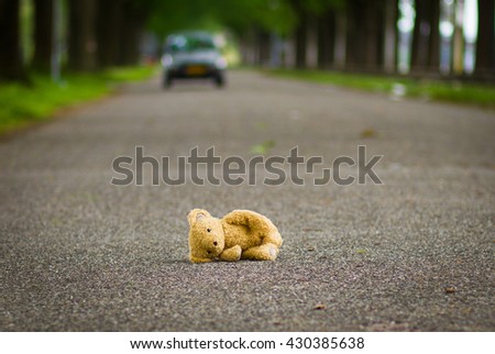 Play outside and traffic Royalty-Free Stock Photo #430385638