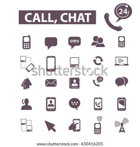 call chat icons
