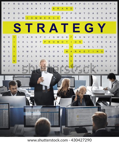 Crossword Puzzle Game Strategy Business Concept