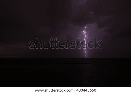 lightning, rainstorm, hurricane season