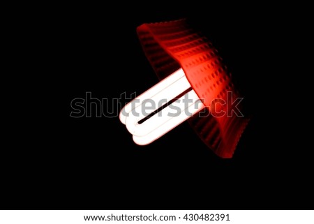 Abstract texture background for your design, Red vintage lamp on black background
