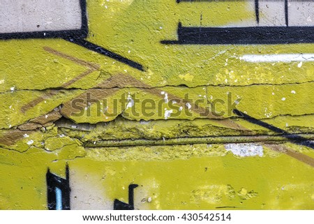Beautiful street art of graffiti. Abstract color creative drawing fashion on walls city. Urban contemporary culture. Title paint on walls. Culture youth protest. ABSTRACT PICTURE