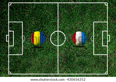Soccer Euro 2016 ( Football )  France and Romania.