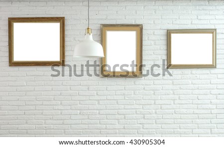 picture frame in room with ceiling lamp