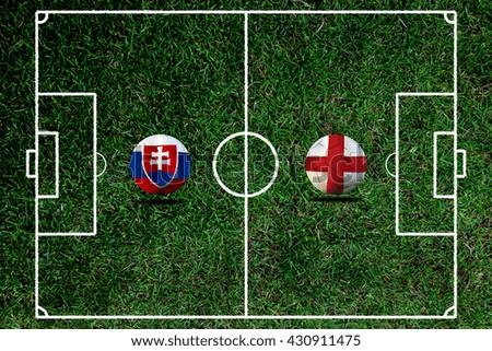 Soccer ( Football )  England  and Slovakia 