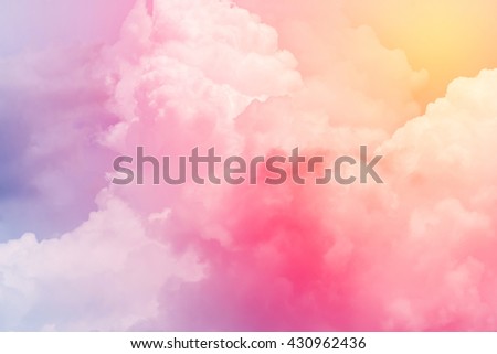 cloud background with a pastel colored
