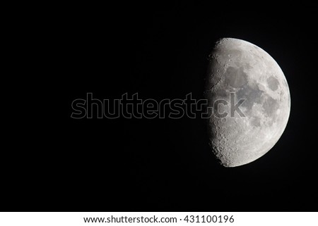 Test photo of the moon