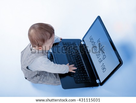 Baby would use laptop but it is installing lots of updates