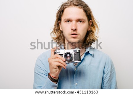 A man with a camera