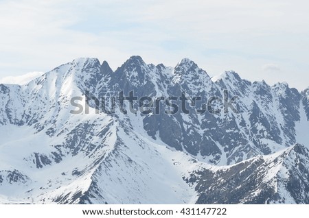 Mountain in the snow