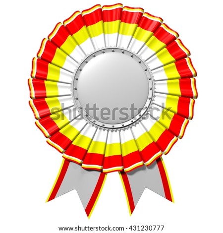 3D rendering/ 3D illustration - badge/ award - great for topics like certificate, winner, as diploma decoration etc.
