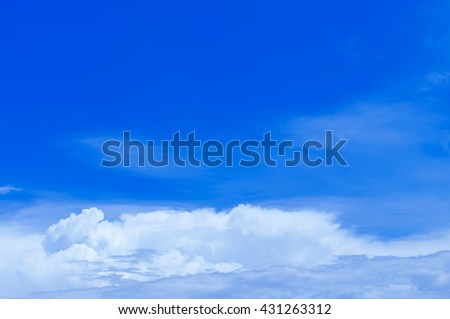 Blue sky with clouds and sunlight,  blue sky in natural,add your text on copy space