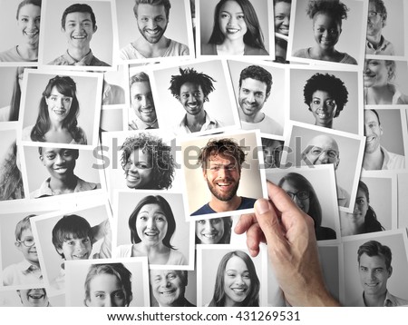 Photos of smiling people Royalty-Free Stock Photo #431269531