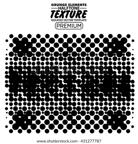 Halftone dots background - Logo Design Element. Abstract vector template - easy to use
