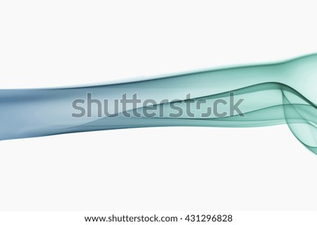 Real photographed abstract smoke on white background.