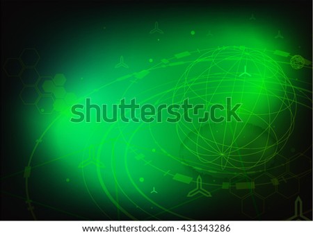 Green technology abstract background vector Royalty-Free Stock Photo #431343286