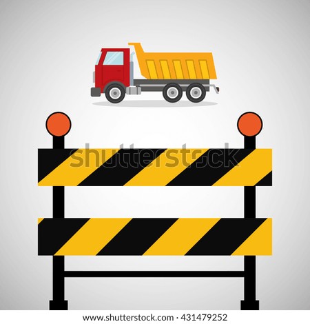 Under construction design. supplies icon. barrier illustration