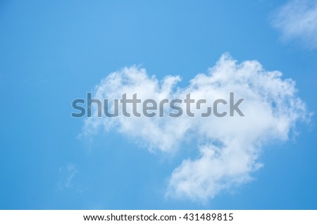Beautiful  cloud and sky in good weather. 