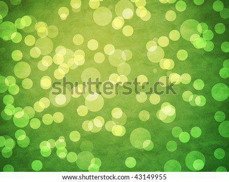 yellow and green spots with different opacity over the green cloth
