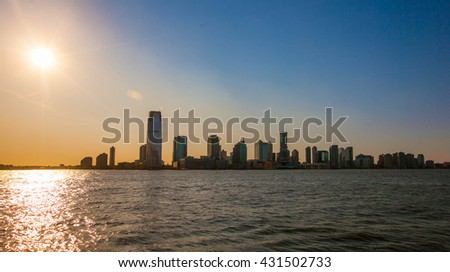 New Jersey skyscraper view