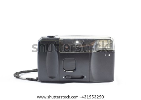 Classic flim camera isolated on a white background