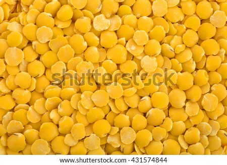 Yellow lentils background