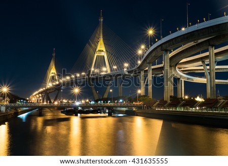 Bhumibol Bridge - River Bridge