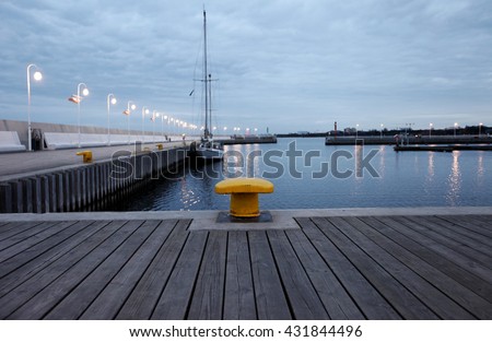 Sopot Molo Pier and Marina, Poland, Baltic Sea