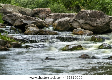 river in the rock, mountain river, mountain river rapids
