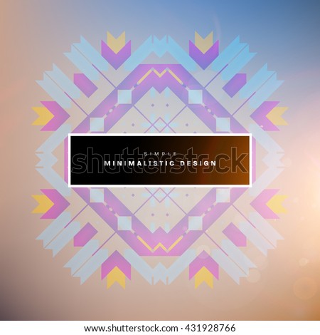 Geometric Vector Background. Triangles Pattern Background for Business Presentations, Application Cover and Web Site Design