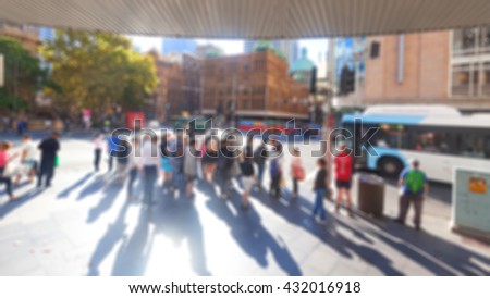 
Sydney, Australia George Street crowd
