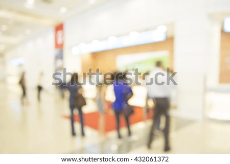 Abstract background of exhibition hall.(Blurred background)