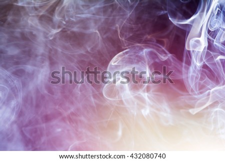 Light incense smoke abstract background.
