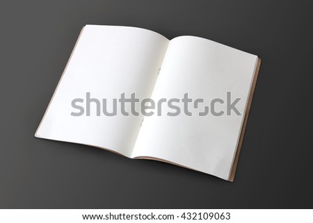 book mock up on gray background
