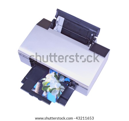 Ink-jet printer with my own image isolated over white