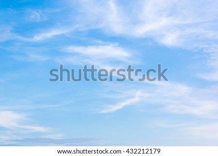 Sky background with a pattern of beautiful sky. Can be used as background web page. Banner background sky on a bright summer season.