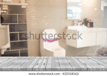 Blur Bathroom Interior of Background, product display template. Bathroom. 