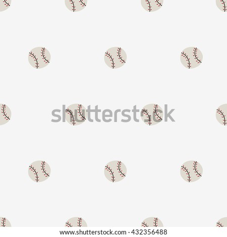 seamless pattern, baseball art  background design for fabric and decor