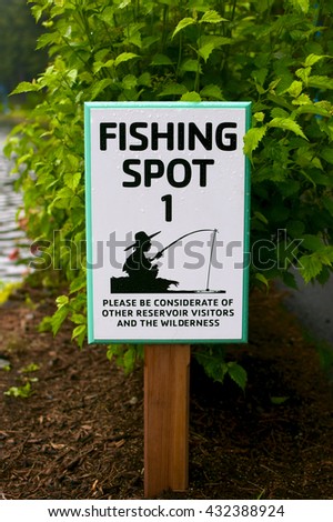 fishing spot sign