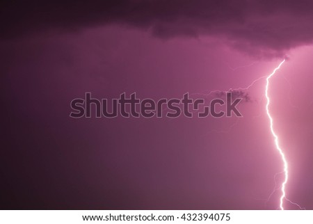 Lightning sky